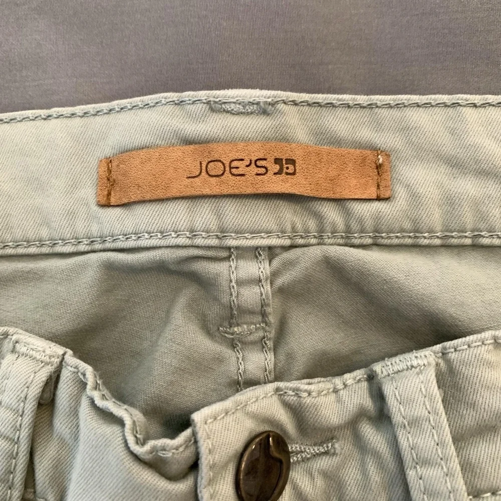 Joe's Brixton Jeans Mens 30x33 Sage Green‎ Light Wash Slim Straight Denim Pants